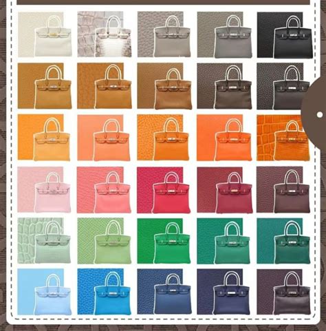 hermes birkin neutral colors|Hermes Birkin color chart.